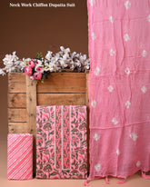 Cotton Suit with Gota Patti Work & Chiffon Dupatta – Ethnic Wear for Women